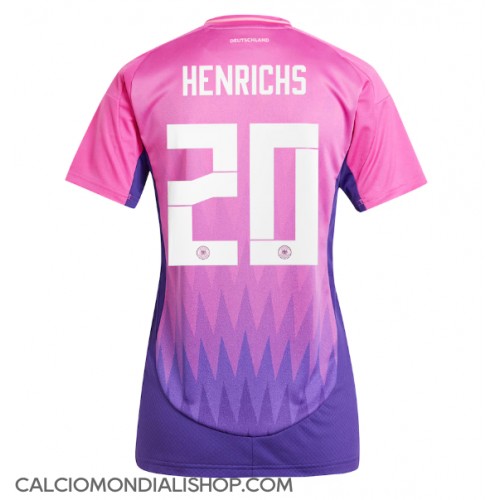 Maglie da calcio Germania Benjamin Henrichs #20 Seconda Maglia Femminile Europei 2024 Manica Corta